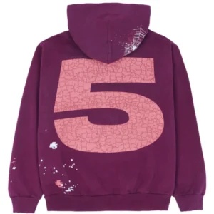 Sp5der Nocturnal Highway Hoodie Dark Purple